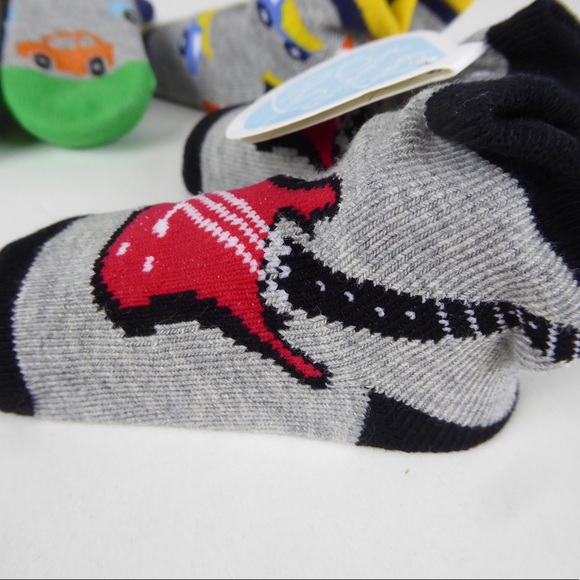 Infant Socks Set Baby Dumpling Cars Trucks Guitars - Picture 4 of 9